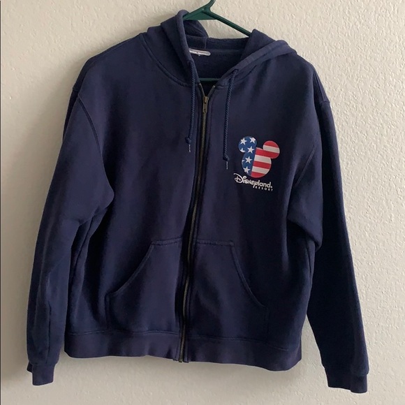 Disney Tops - Navy Disneyland zip up